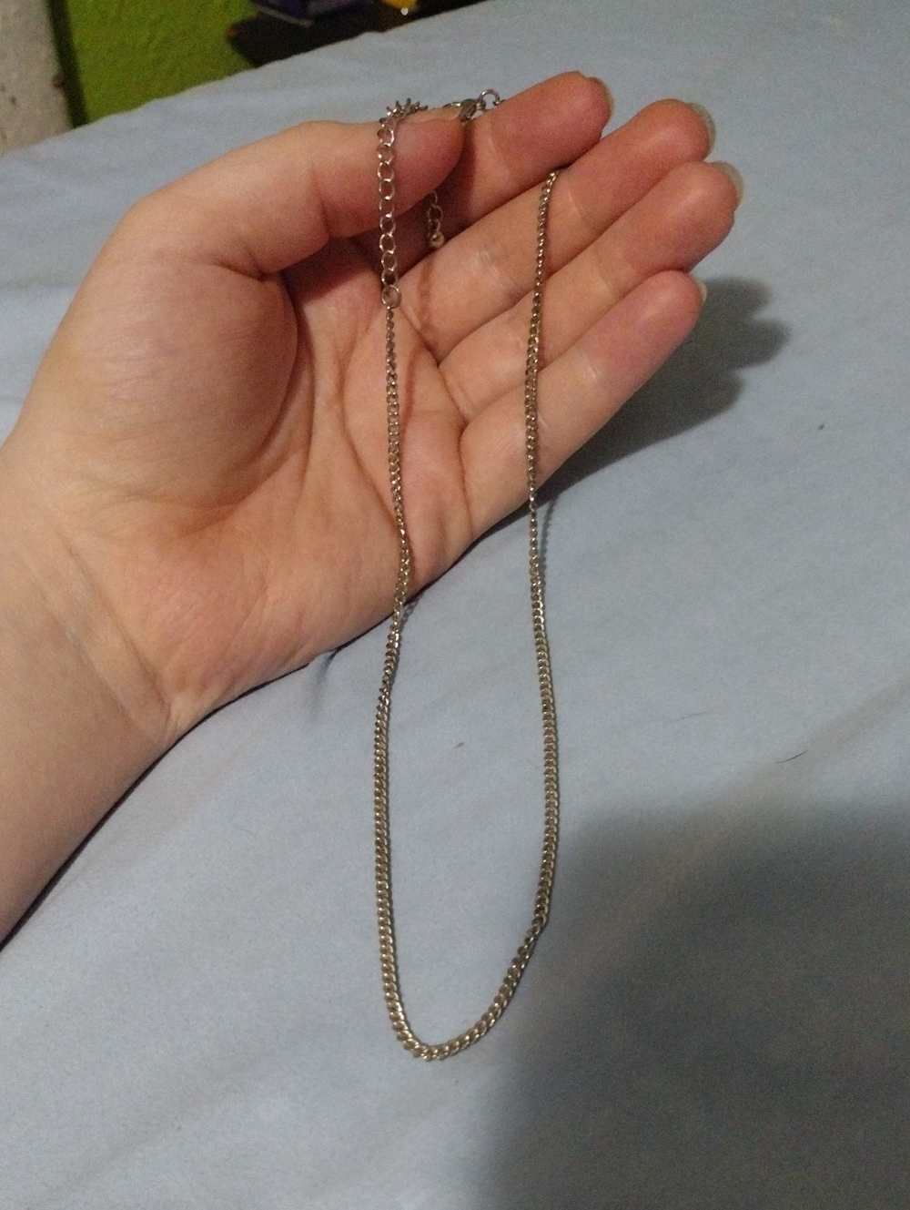 Silver Tone Women’s Chain Necklace - Classic Everyday Pendant Chain